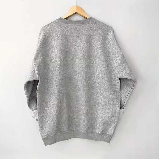 Happy Thanksgiving Cross Print Crewneck Sweatshirt