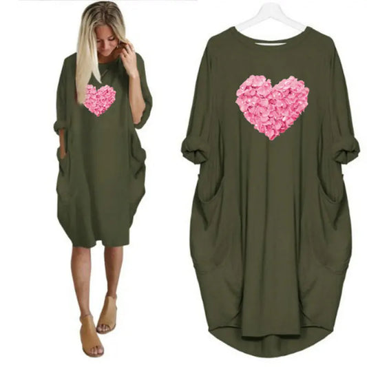 Women's Loose Long Sleeved Summer Plus Size Dress Autumn Winter Joke T-shirt Summer O Neck Short Sleeve Graphic T Shirts