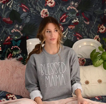 Blessed Mama Sweatshirt Mom Jumper