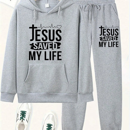 Women's autumn and winter loose hoodie+sweatpants