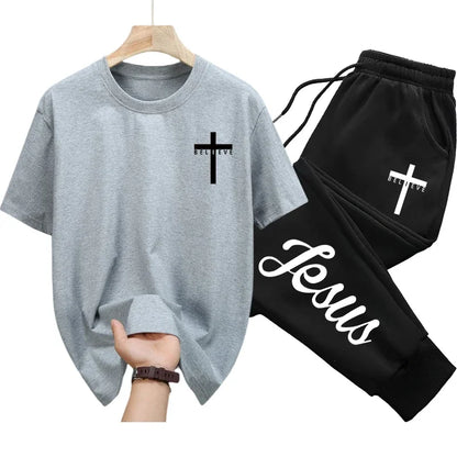 2025 Brand New Jesus Christ T-shirt Sweatpants