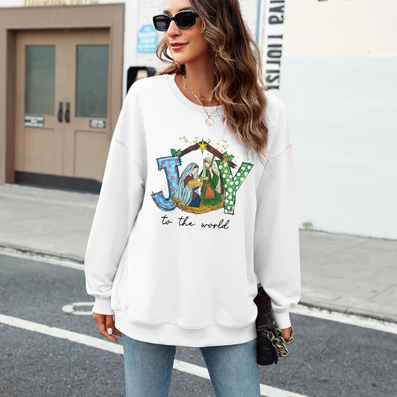 KIDDAD Jesus Christmas Sweatshirts Women