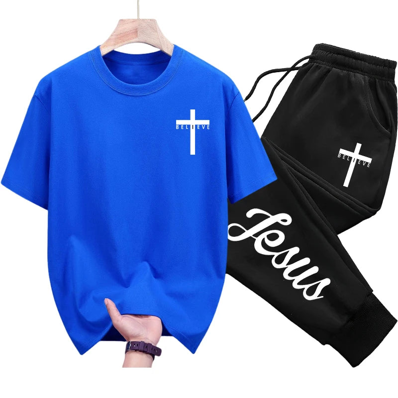 2025 Brand New Jesus Christ T-shirt Sweatpants