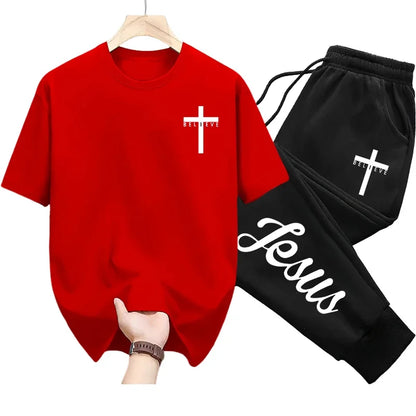 2025 Brand New Jesus Christ T-shirt Sweatpants