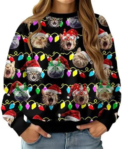 New Christmas Reindeer 3D Print Sweatshirts