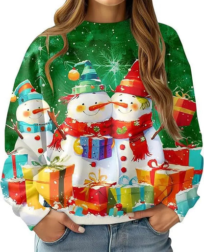 New Christmas Reindeer 3D Print Sweatshirts