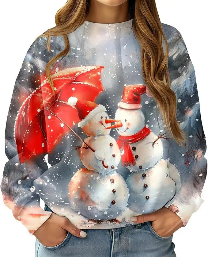 New Christmas Reindeer 3D Print Sweatshirts