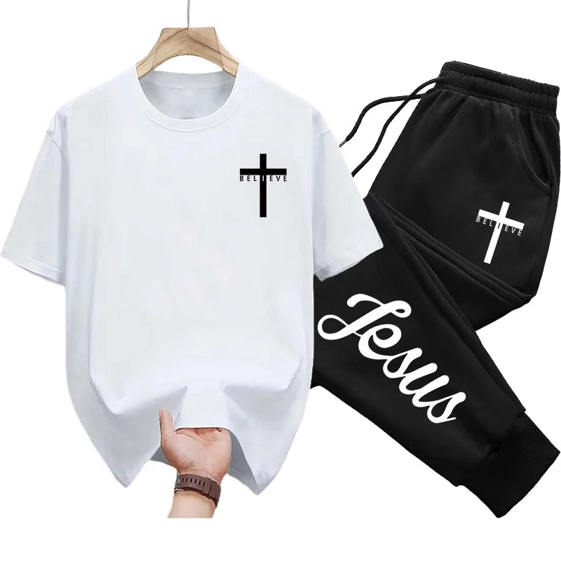 2025 Brand New Jesus Christ T-shirt Sweatpants