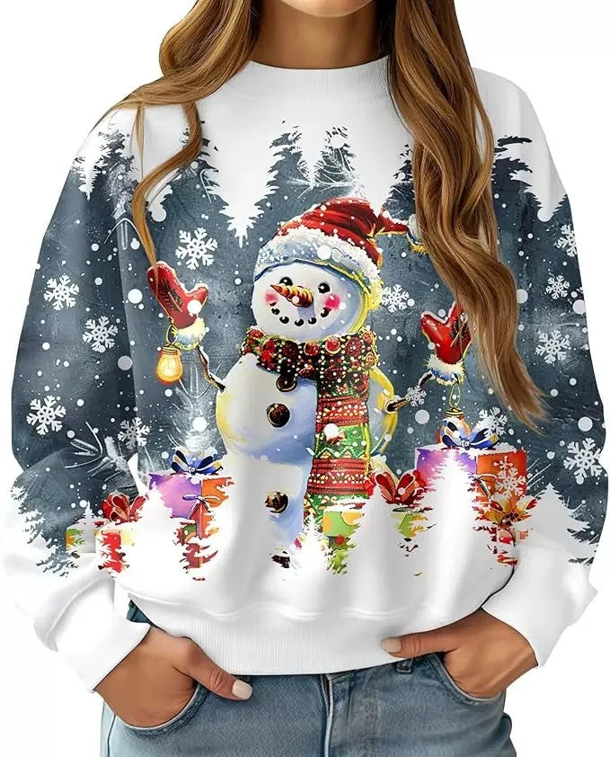 New Christmas Reindeer 3D Print Sweatshirts