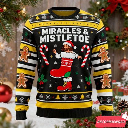 2025 Funny Jesus Ugly Christmas Sweater