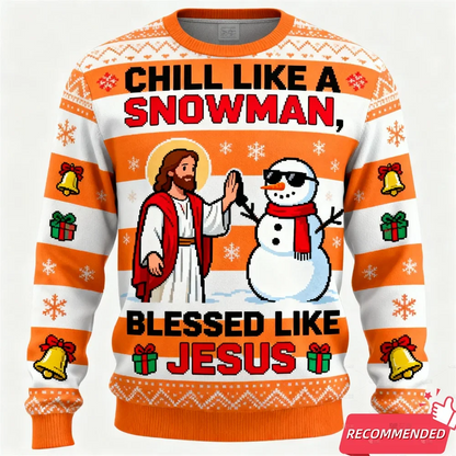 2025 Funny Jesus Ugly Christmas Sweater