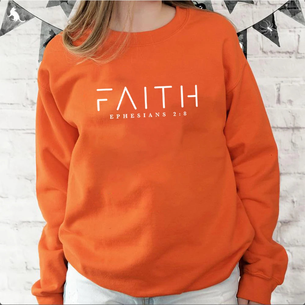 Trendy Faith Sweatshirt Bible Verse Shirt Christian