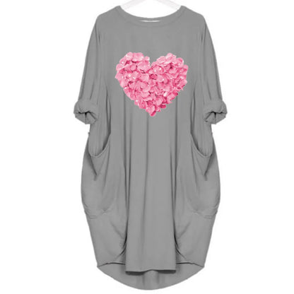 Women's Loose  Long Sleeved Summer Plus Size Dress Autumn  Winter  Joke T-shirt Summer O Neck Short Sleeve Graphic T Shirts