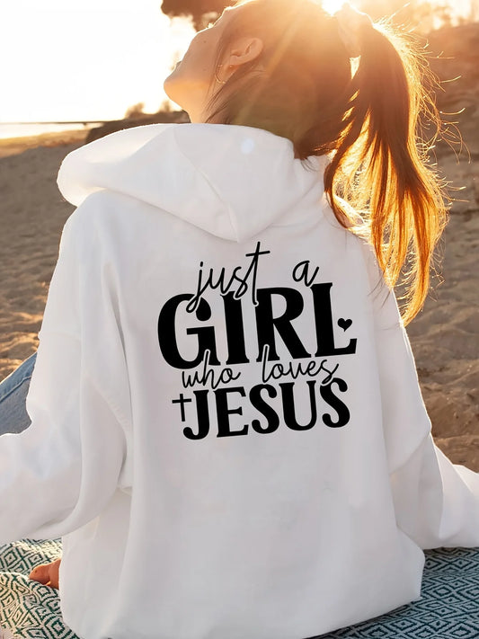 "Just a Who Loves Jesus" Black Hooded