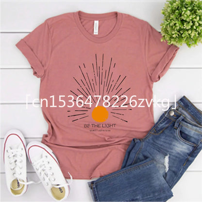 Be The Light Mathew 5 14 Sunburst T-Shirt