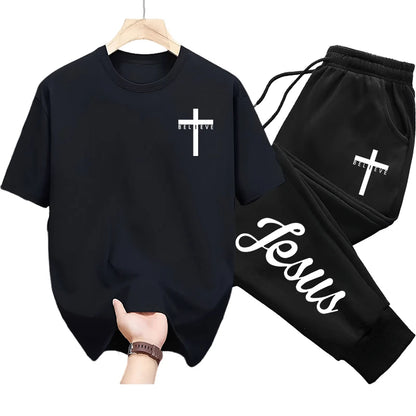 2025 Brand New Jesus Christ T-shirt Sweatpants