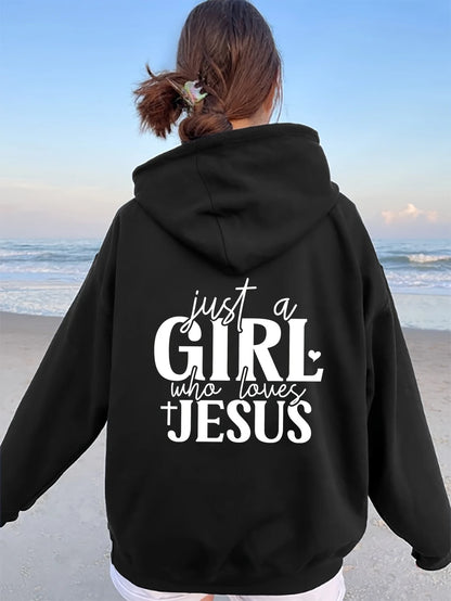 "Just a Who Loves Jesus" Black Hooded