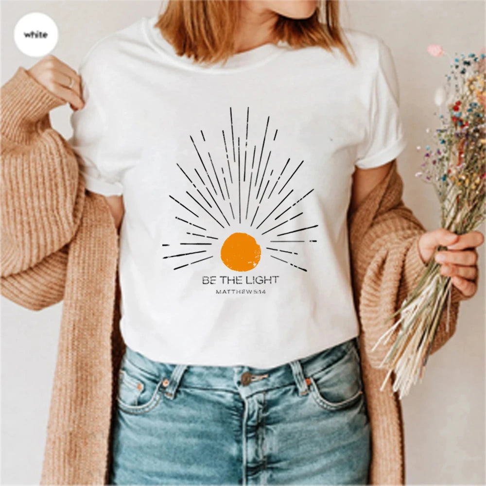 Be The Light Mathew 5 14 Sunburst T-Shirt