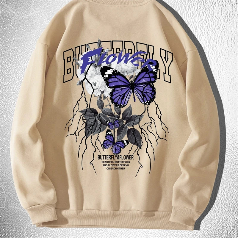 Trend Butterfly Graphic Sweatshirts Fashion