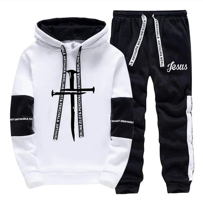 Jesus Cross Printed Hoodie 2025 Trendy