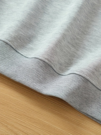 Happy Thanksgiving Cross Print Crewneck Sweatshirt