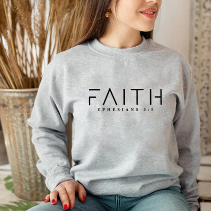 Trendy Faith Sweatshirt Bible Verse Shirt Christian