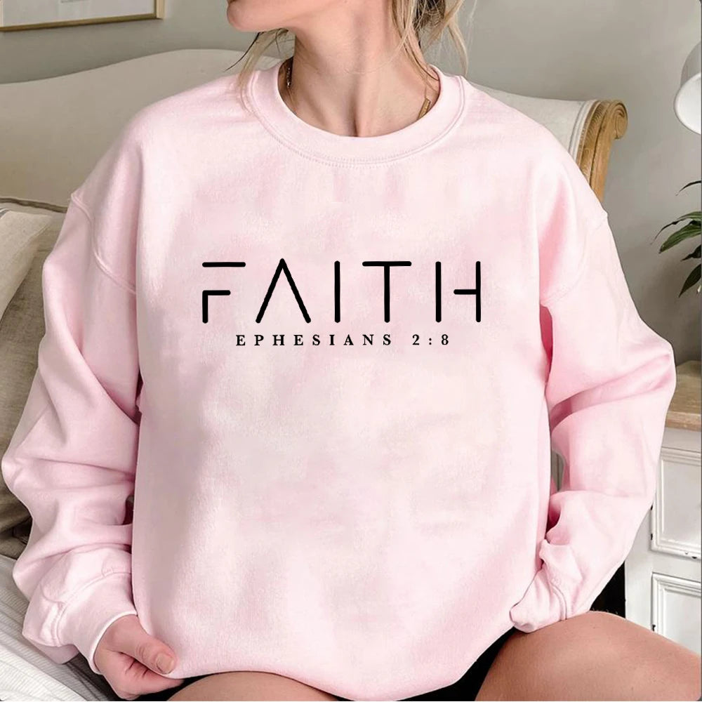 Trendy Faith Sweatshirt Bible Verse Shirt Christian
