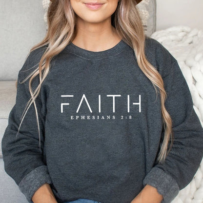 Trendy Faith Sweatshirt Bible Verse Shirt Christian