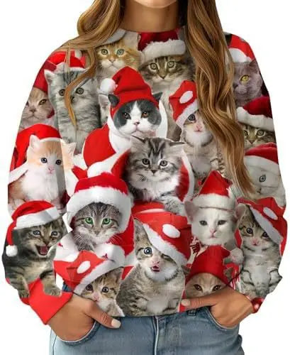 New Christmas Reindeer 3D Print Sweatshirts