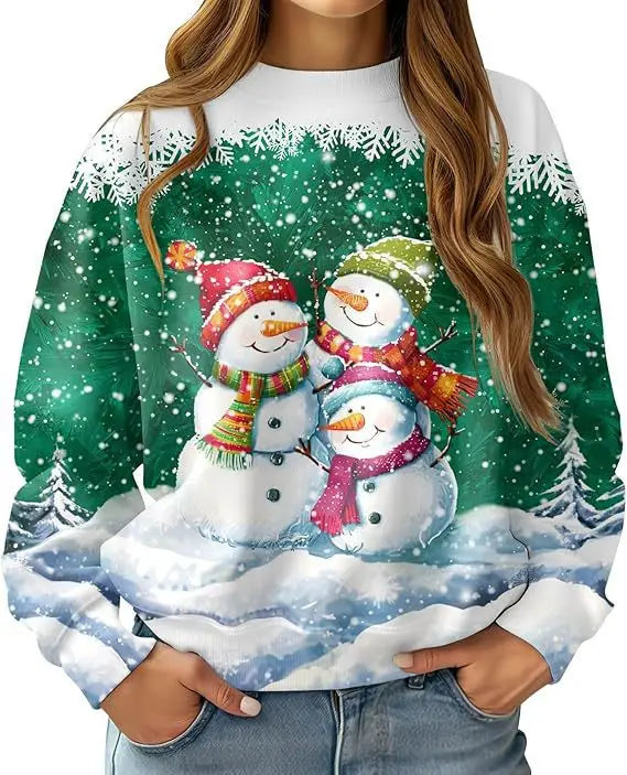 New Christmas Reindeer 3D Print Sweatshirts