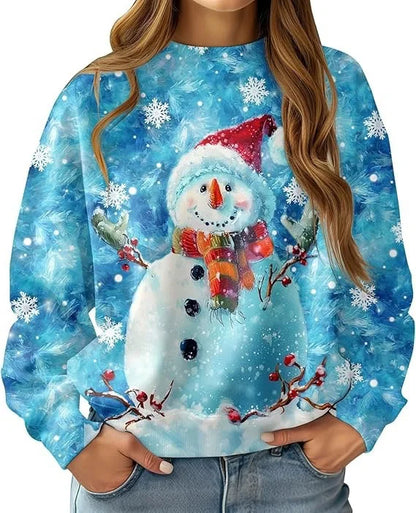 New Christmas Reindeer 3D Print Sweatshirts