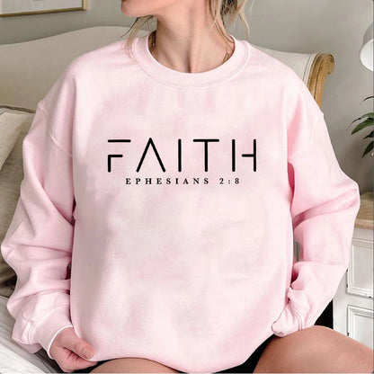 Trendy Faith Sweatshirt Bible Verse Shirt Christian