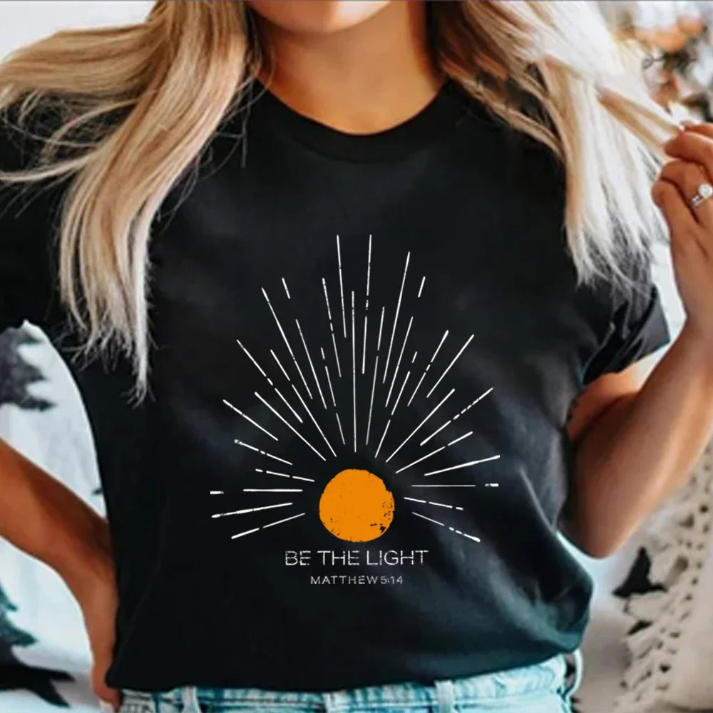 Be The Light Mathew 5 14 Sunburst T-Shirt