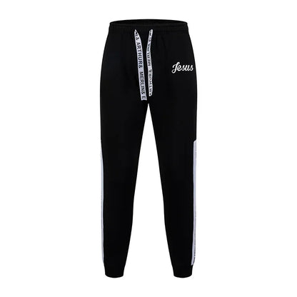 Jesus Printed Men's Tracksuit Hoodies Sweatpants