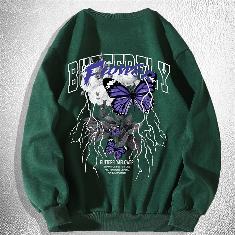 Trend Butterfly Graphic Sweatshirts Fashion