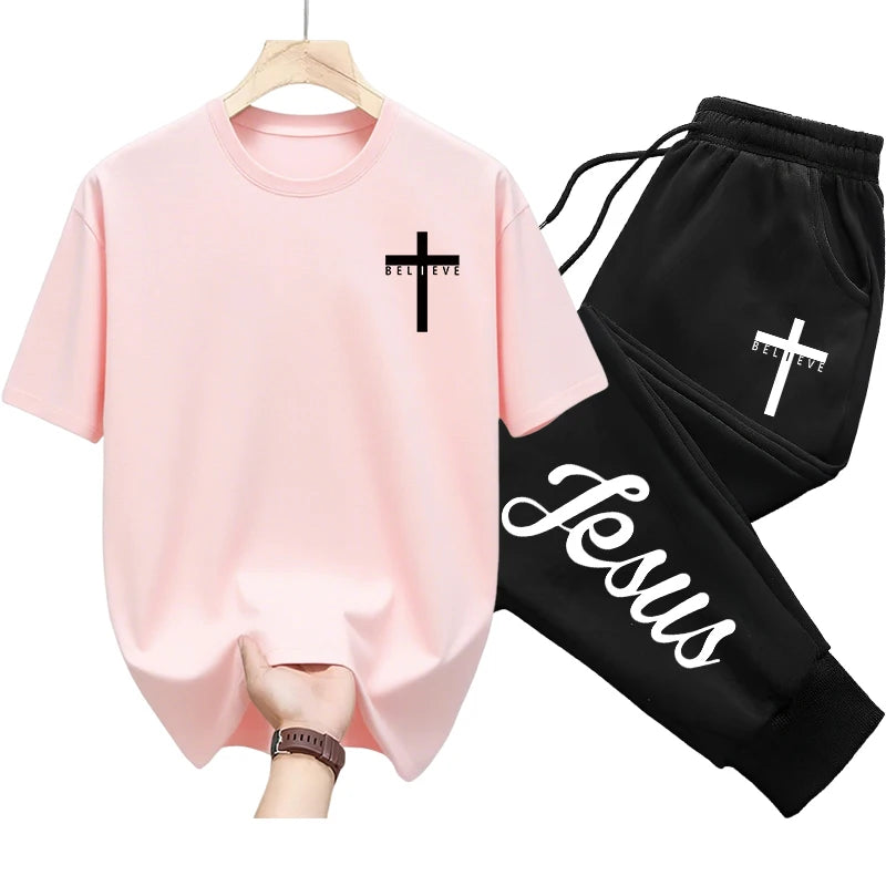 2025 Brand New Jesus Christ T-shirt Sweatpants