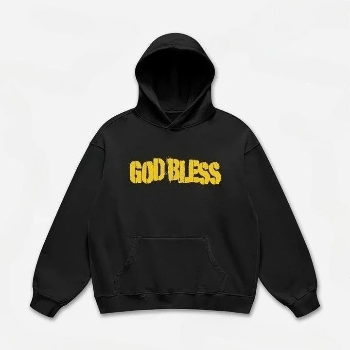 God Bless Children's Prayer Graphic Print Hoodies