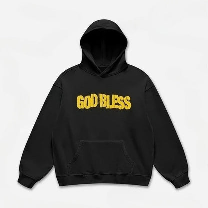 God Bless Children's Prayer Graphic Print Hoodies