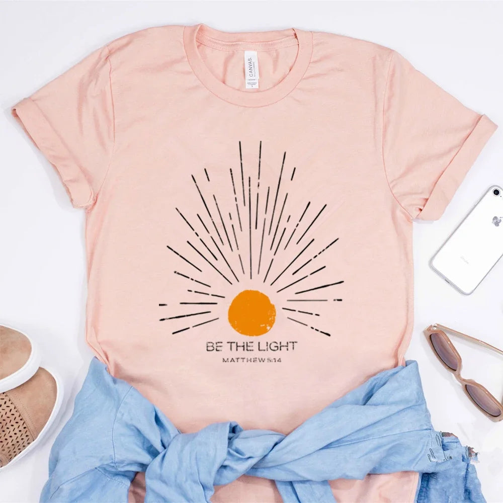 Be The Light Mathew 5 14 Sunburst T-Shirt