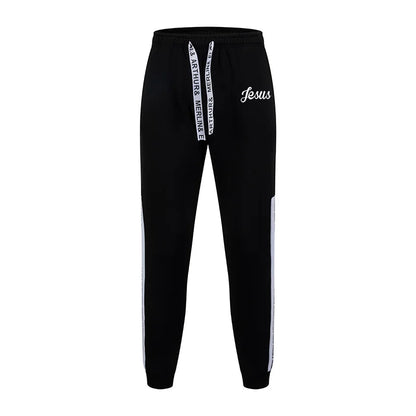 Jesus Printed Men's Tracksuit Hoodies Sweatpants