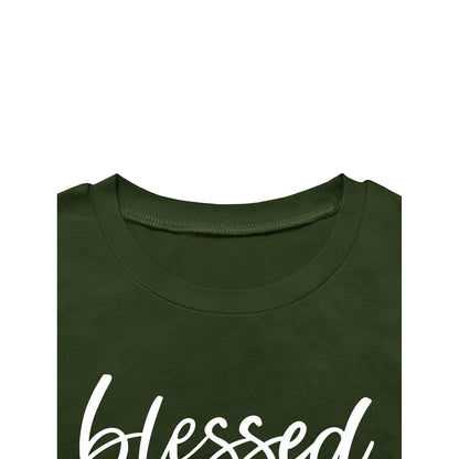 T-shirt and tight pants sportswear two-piece set