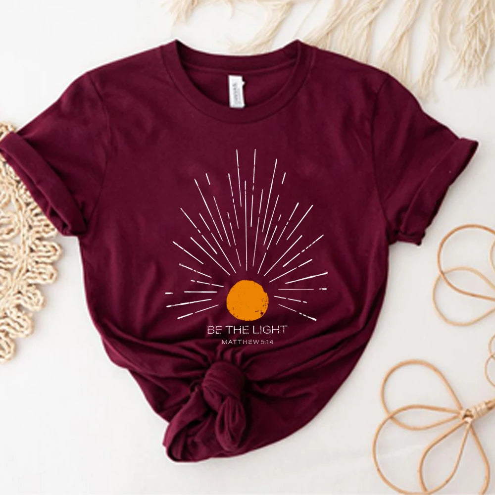 Be The Light Mathew 5 14 Sunburst T-Shirt