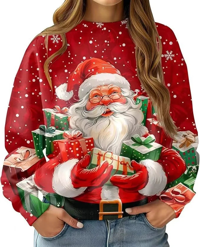 New Christmas Reindeer 3D Print Sweatshirts