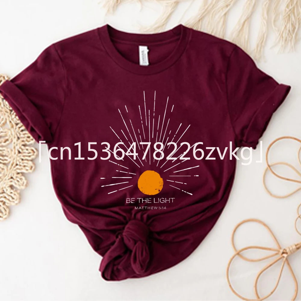 Be The Light Mathew 5 14 Sunburst T-Shirt