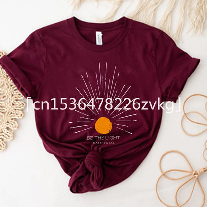Be The Light Mathew 5 14 Sunburst T-Shirt