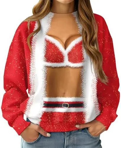 New Christmas Reindeer 3D Print Sweatshirts