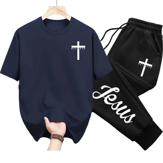 2025 Brand New Jesus Christ T-shirt Sweatpants
