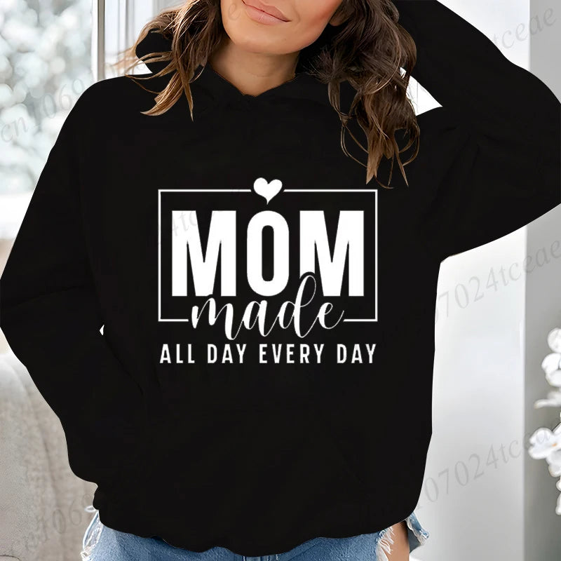 Mom Life Women Hoodie Harajuku Streetwear
