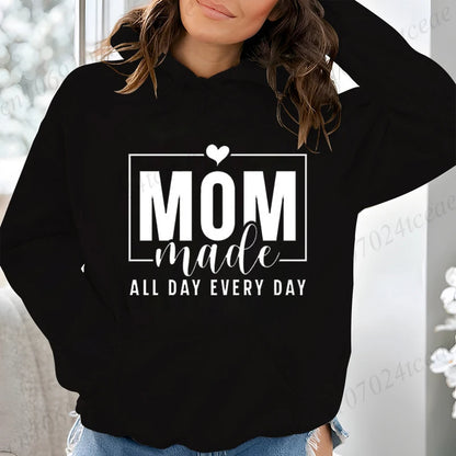 Mom Life Women Hoodie Harajuku Streetwear
