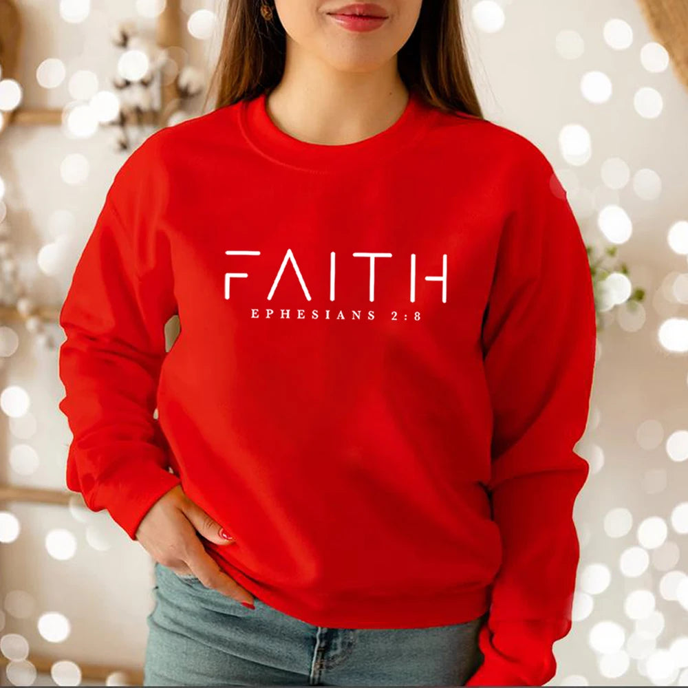 Trendy Faith Sweatshirt Bible Verse Shirt Christian